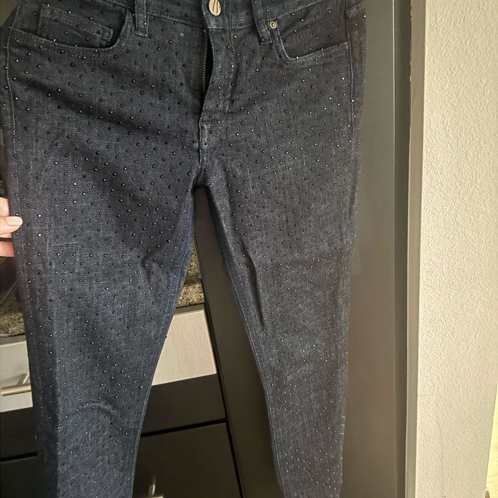 Stylish Black Polka Dot Jeans